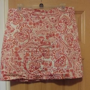 Loft Paisley Skirt Sz 10P